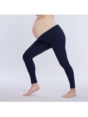 NWT Motherhood Maternity Essential Stretch Secret Fit Belly Leggings Navy, L